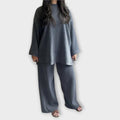 Oversized set - Styl żebrowany