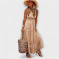 Maxikleid z koronką Boho