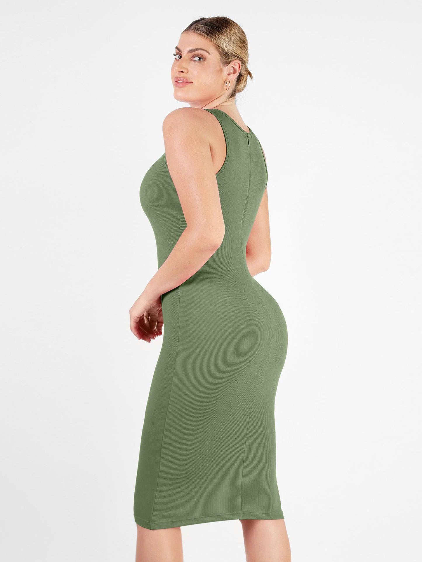 Wbudowana Shapewear - Bezrękawowa Sukienka Lounge