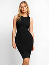 Wbudowana Shapewear - Bezrękawowa Sukienka Lounge