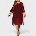 Jamie - Elegancka Midi Sukienka Plus Size