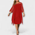 Jamie - Elegancka Midi Sukienka Plus Size