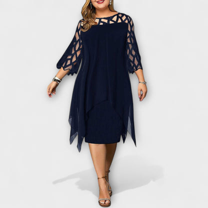 Jamie - Elegancka Midi Sukienka Plus Size