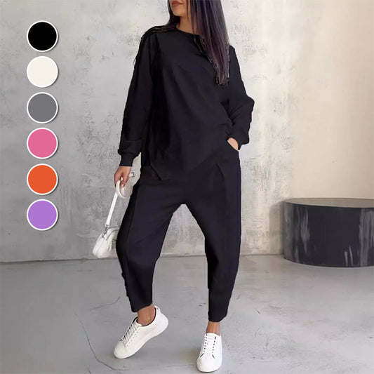 Ava™ | Bluza z długim rękawem i spodnie – stylowy i wygodny zestaw