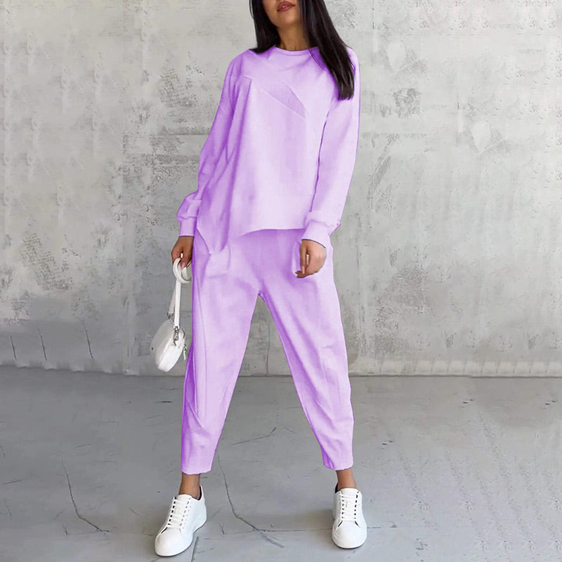 Ava™ | Bluza z długim rękawem i spodnie – stylowy i wygodny zestaw
