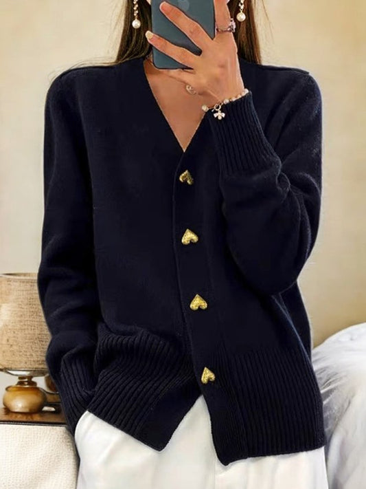 Lucy | Elegancki Gruby Sweter Kardigan
