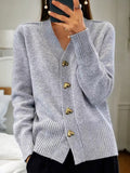 Lucy | Elegancki Gruby Sweter Kardigan