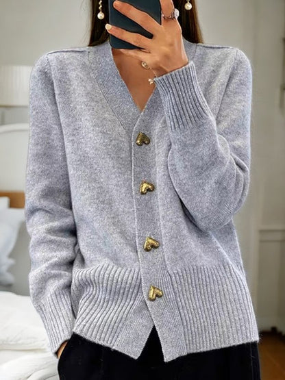 Lucy | Elegancki Gruby Sweter Kardigan