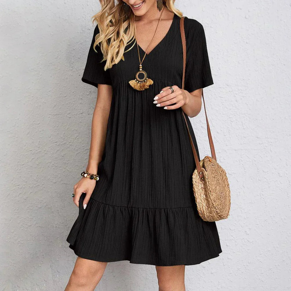Sukienka Boho z Falbaną – Lekkość i Styl