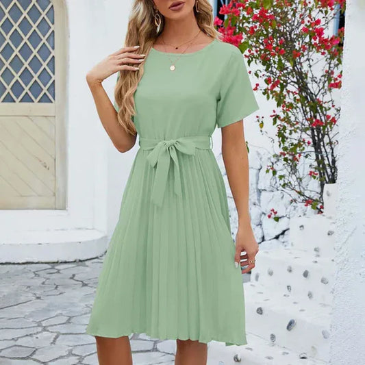 Sukienka damska – plisowana Emma w eleganckim stylu