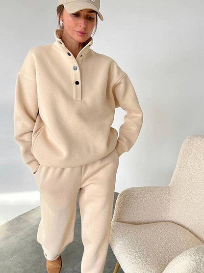 Wygodny Oversized Fleece Joggingspak