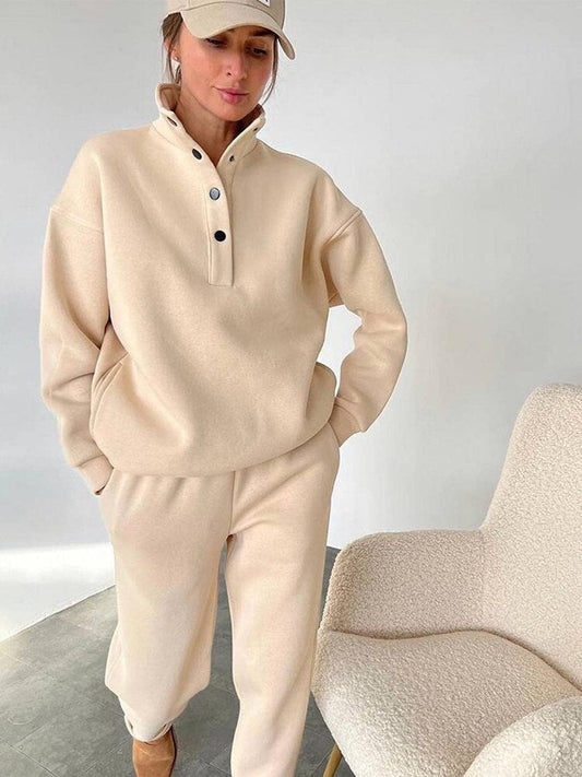 Wygodny Oversized Fleece Joggingspak