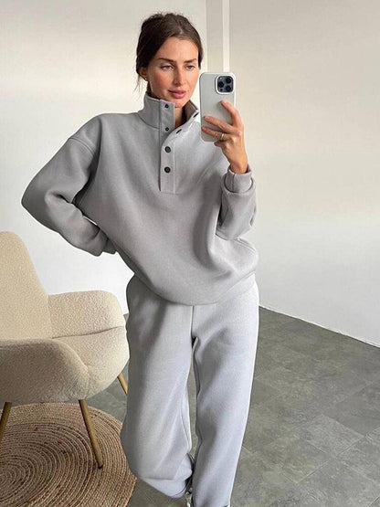 Wygodny Oversized Fleece Joggingspak