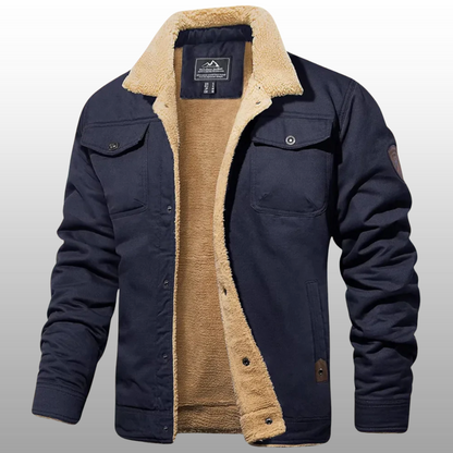 Kurtka zimowa męska – elegancka, krótki fason z ocieplaną podszewką | Daniel