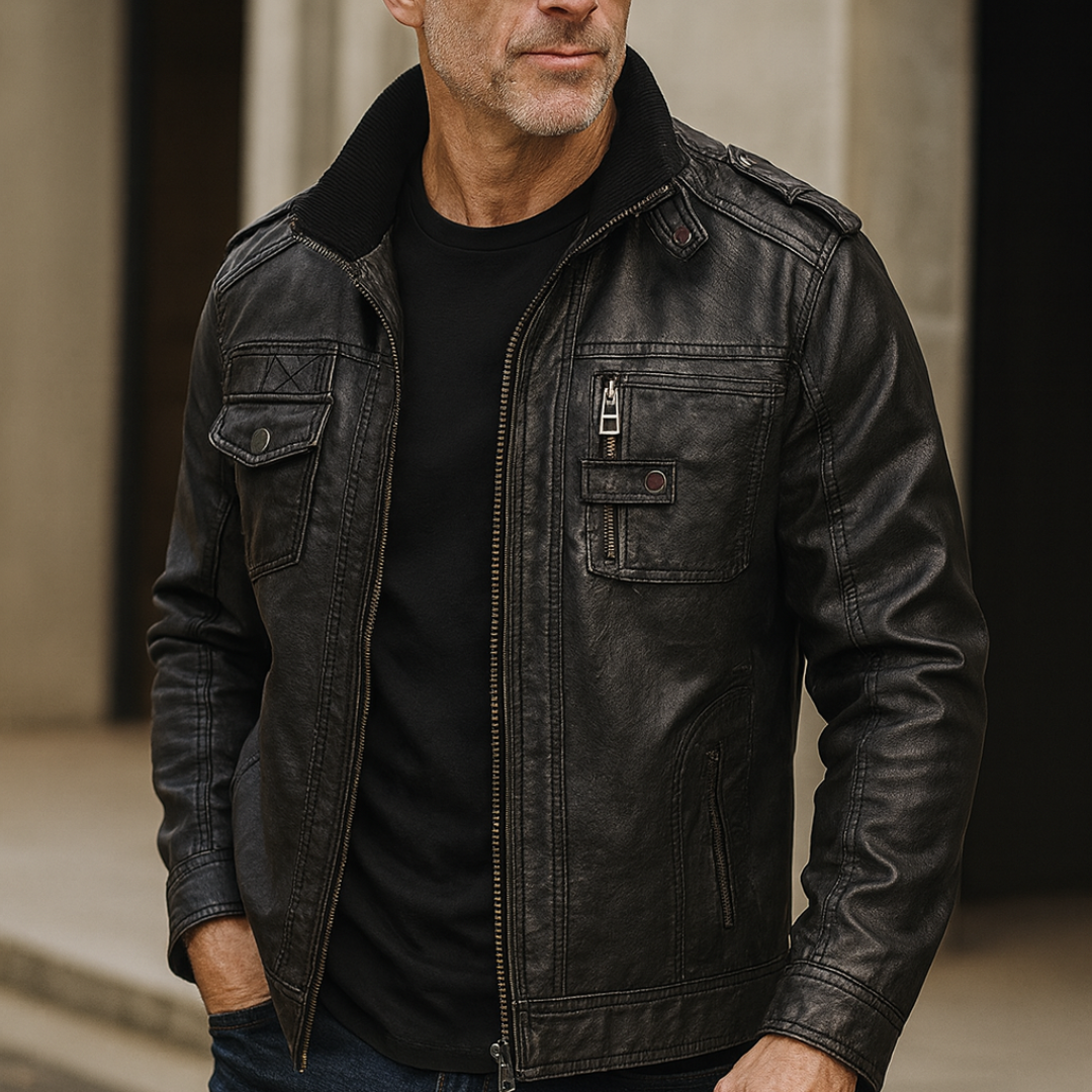 Kurtka motocyklowa Odzież męska całoroczna krótki krój zamek | Rafał