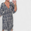 Jazlynn - Boho Sukienka w Kwiaty