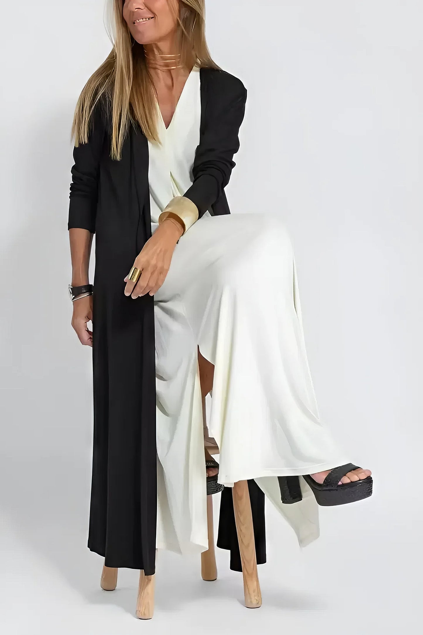 ISABELL - ELEGANCKA SUKIENKA MAXI Z DODATKOWYM SWETREM JAKO PREZENT