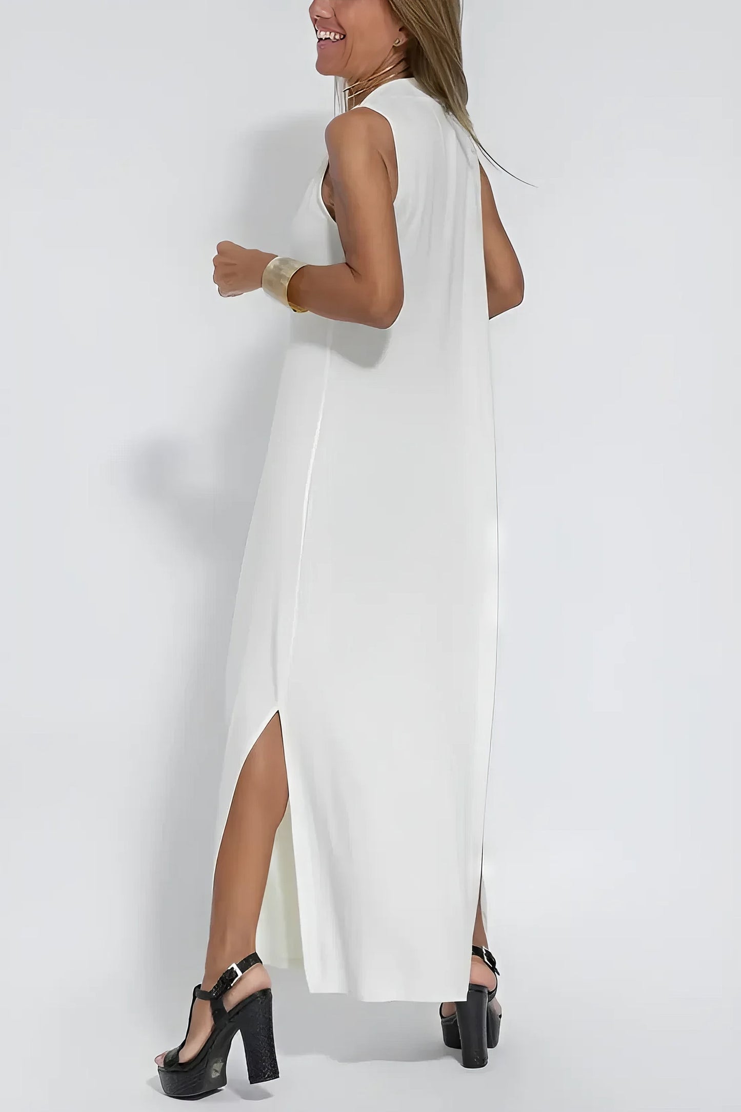 ISABELL - ELEGANCKA SUKIENKA MAXI Z DODATKOWYM SWETREM JAKO PREZENT
