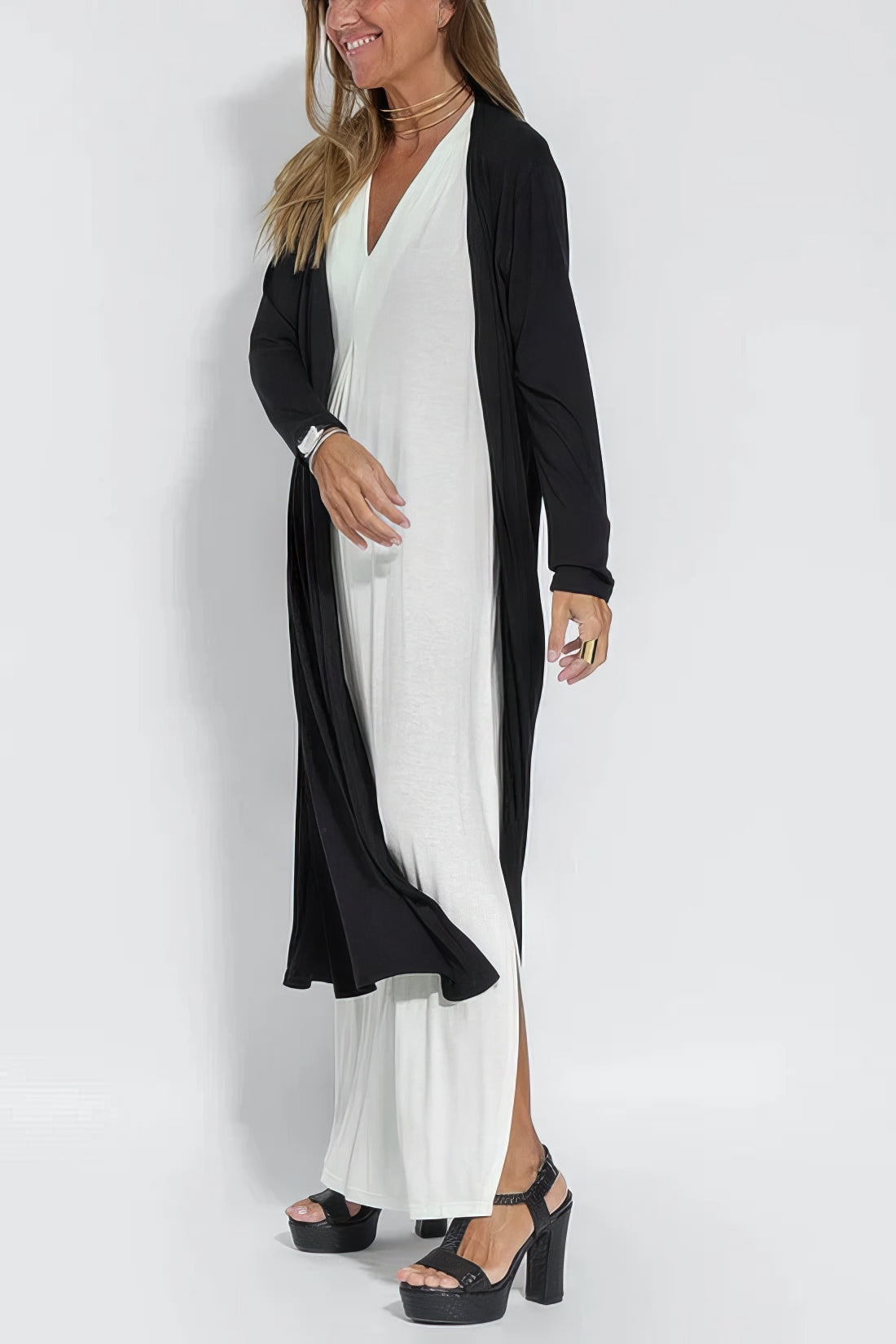 ISABELL - ELEGANCKA SUKIENKA MAXI Z DODATKOWYM SWETREM JAKO PREZENT