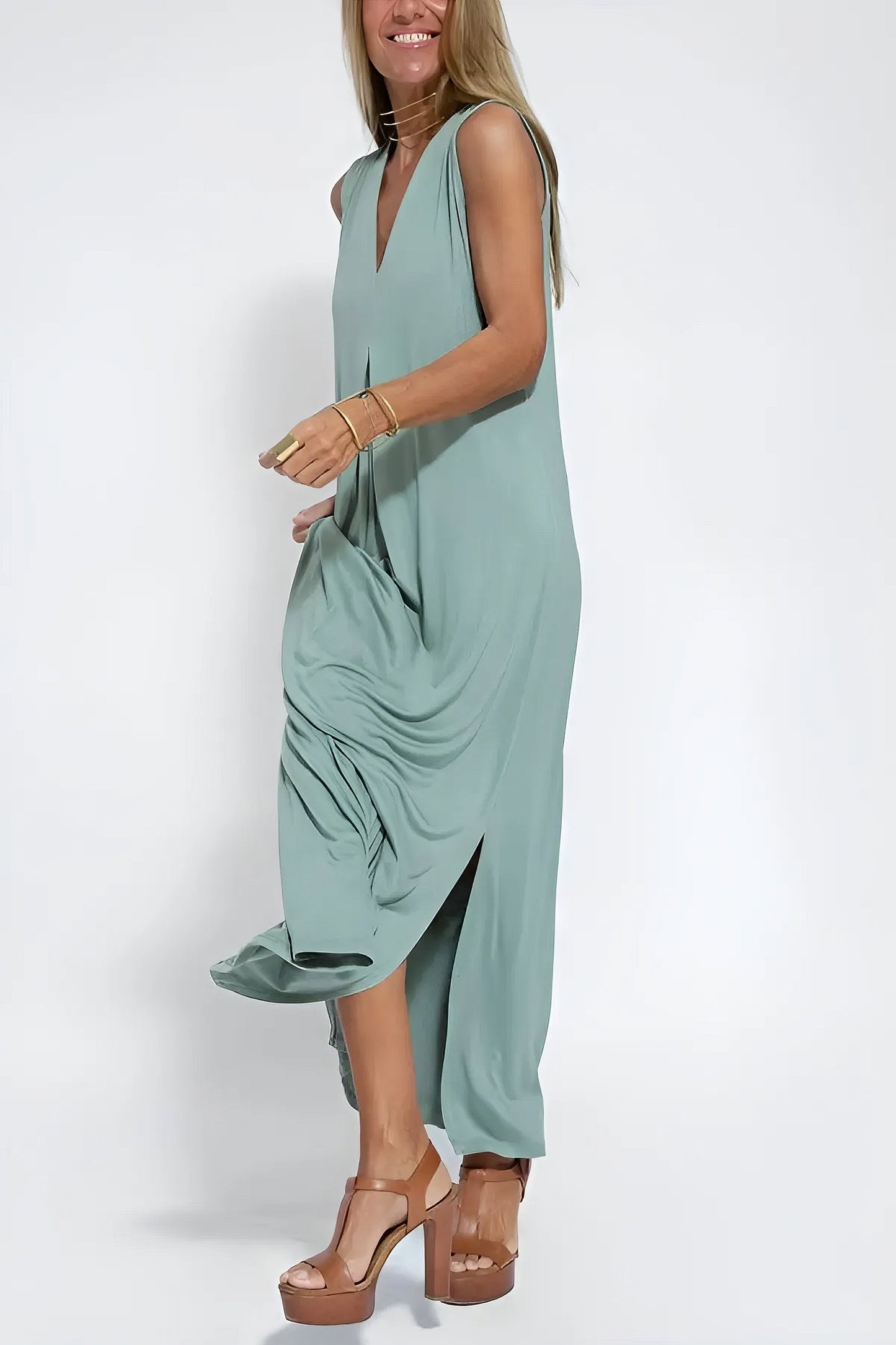 ISABELL - ELEGANCKA SUKIENKA MAXI Z DODATKOWYM SWETREM JAKO PREZENT